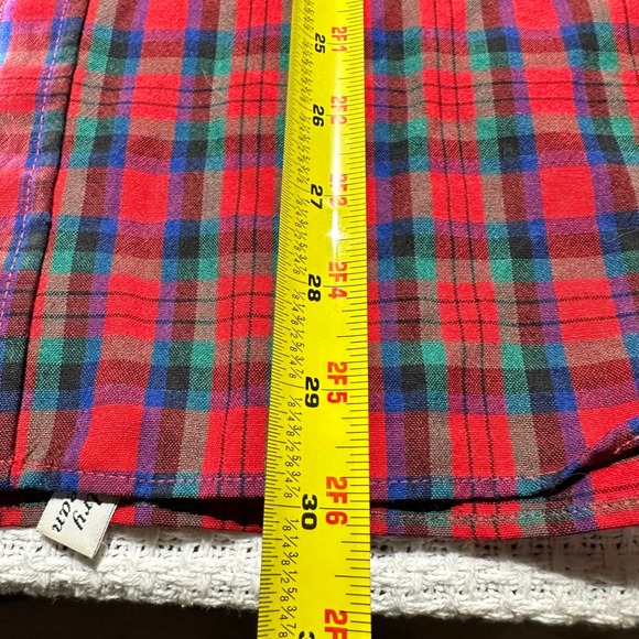 Vintage Sir Pendleton Shirt Men XL Red MacDuff Tartan Plaid Wool Button Down - Picture 16 of 16